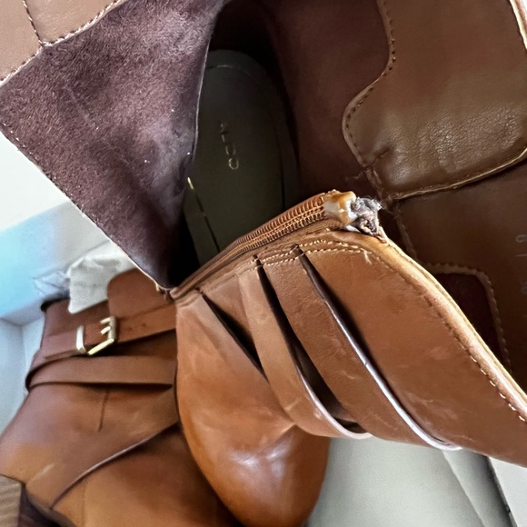 ALDO Leather Ankle Boots - High Heel, Size US 6 - Picture 6 of 7